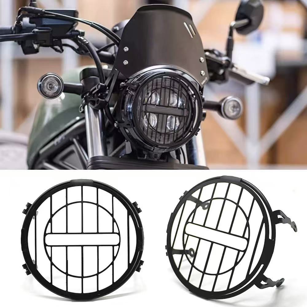 2023適用HONDA CL Street CL300 CL500機車改裝大燈保護網前大燈護罩頭燈裝飾保護罩大燈配件