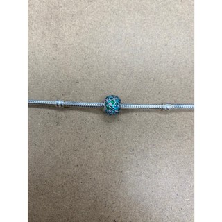 二手 Pandora 串飾 鑽 綠色 藍色 白色【沒有手鍊】潘朵拉 純銀 925 92.5% 可搭配 串飾 吊飾 固定扣