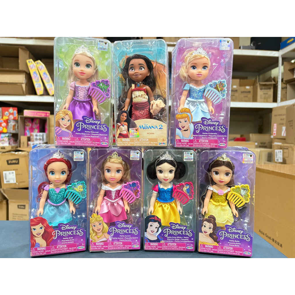 現貨✅正版 授權商品 Disney Princess 迪士尼 公主-6吋/樂佩/仙杜瑞拉/白雪公主/睡美人/愛麗兒/莫娜
