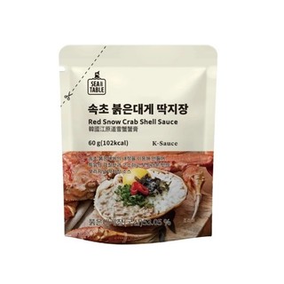 韓國 SEATABLE 江原道 雪蟹蟹膏 60g 拌飯神器 韓式蟹膏 韓式料理 攜帶包 蟹膏隨手包【Z769】