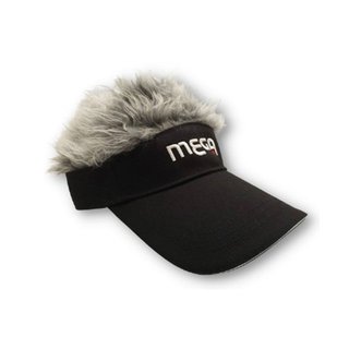 【海夫健康生活館】MEGA GOLF 防寒&造型 日本款潮流假髮帽 黑帽銀髮(MG-201)