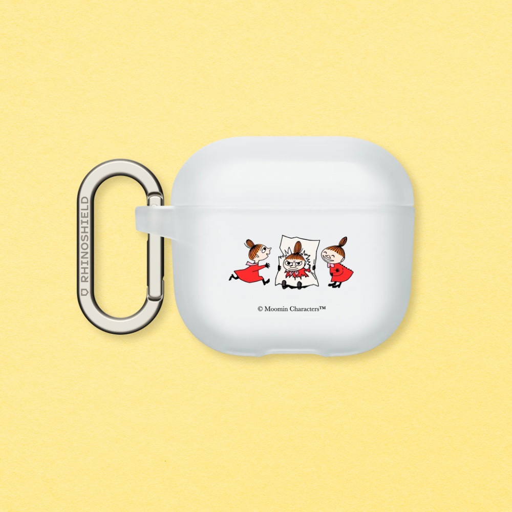 犀牛盾 適用Airpods 4/3/2/1/Pro/Pro 2 防摔保護殼∣姆明Moomin/小美Little My