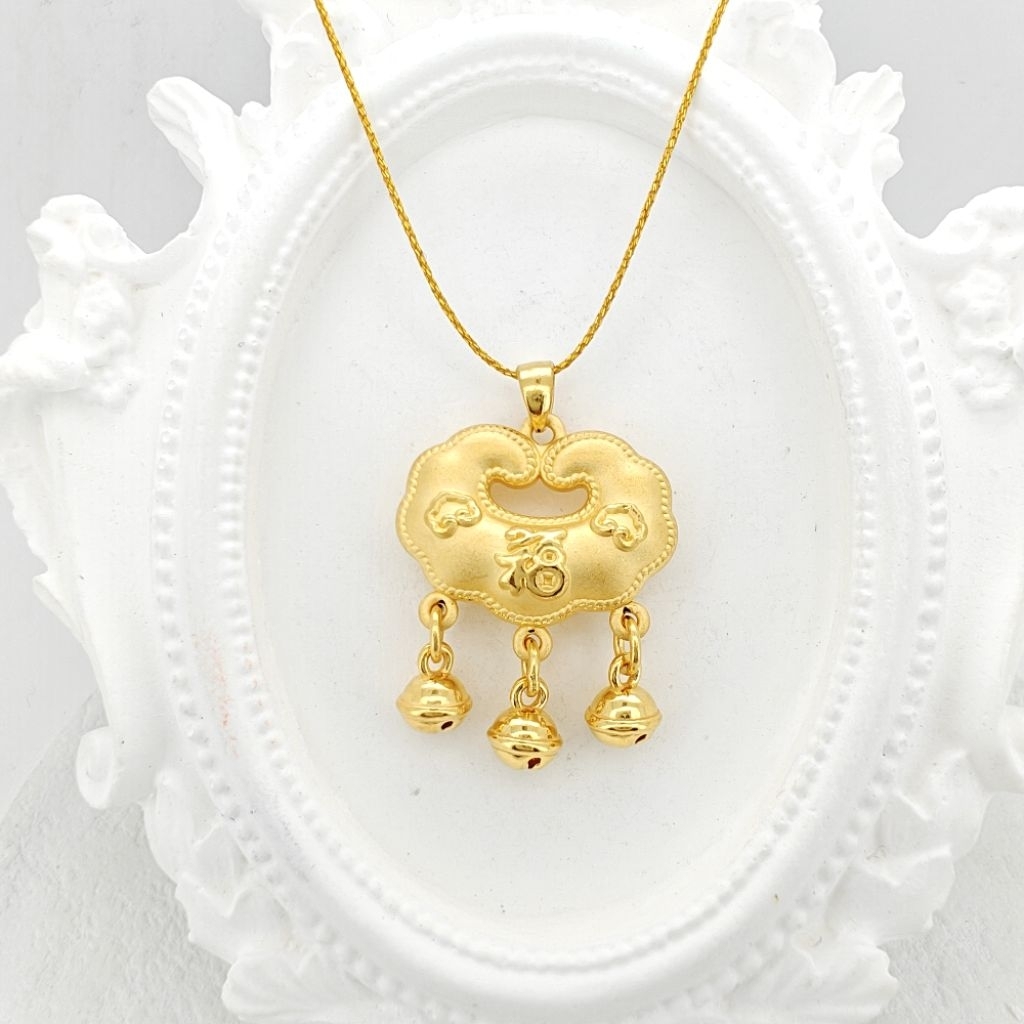 大福銀樓金飾💫黃金純金墜子💫平安鎖如意鎖💫嬰兒彌月禮小孩禮物