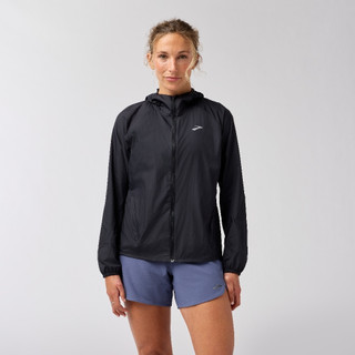 【BROOKS】女 Canopy 便攜外套 經典黑(221732052)