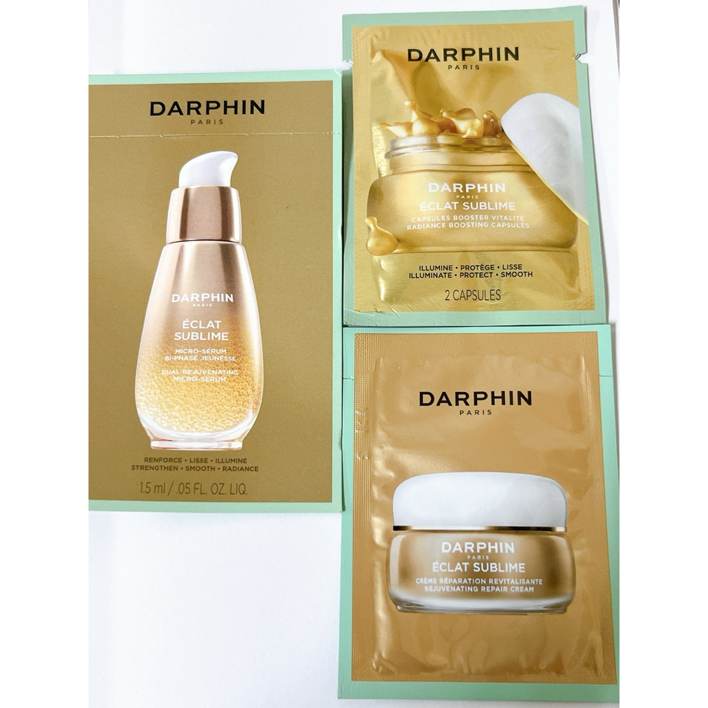 【 朵法 DARPHIN 】金緻再生奢光露 C&E精露膠囊 修護乳霜 舒緩修復 抗老緊緻精華液 專櫃 小粉紅 試用包