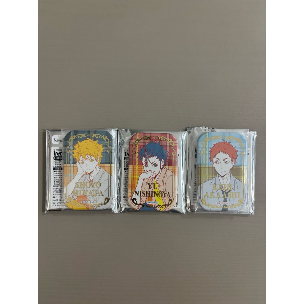 排球少年 ハイキュー!! 7net日向翔陽 日向 西谷夕 西谷 赤葦京治 赤葦 燙金方 第一彈 燙金 徽章 方徽