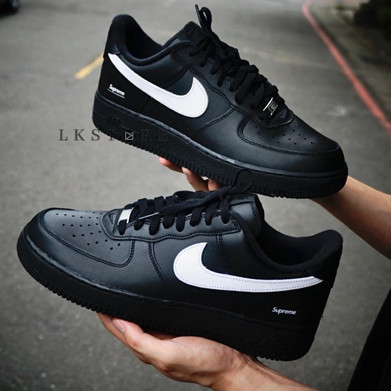 {LKSTORE} Nike Air Force 1 Supreme 黑色 CU9225-002