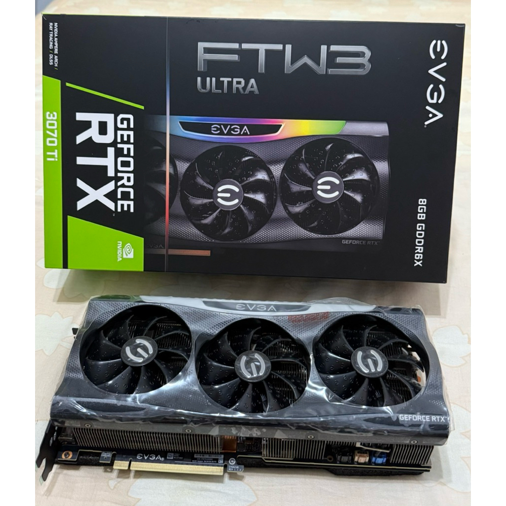 (二手)9.9成新免運EVGA GeForce RTX 3070TI FTW3_8GB