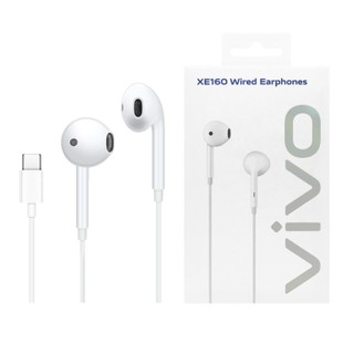 VIVO 原廠 XE160 半入耳式 Type-C線控耳機 - 白色 (盒裝)