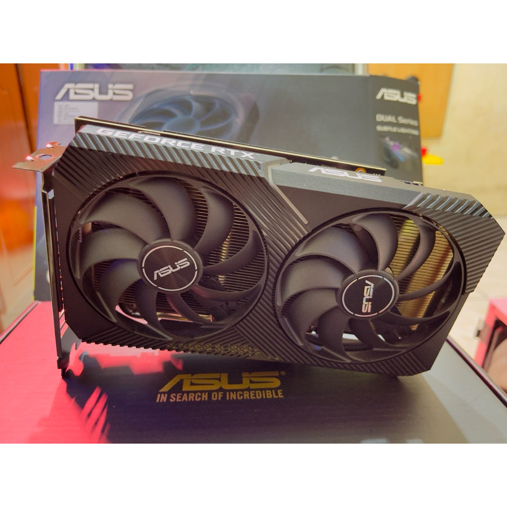 二手良品華碩顯示卡ASUS DUAL RTX3050 O8G