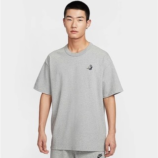 【LYNX】Nike 耐吉 男短袖 灰 印花 刺繡 圓領 小logo 素T T恤 IH0818-063