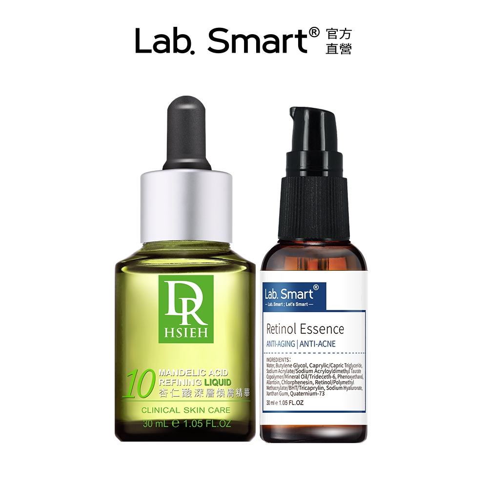 Dr.Hsieh達特醫 10%-25%杏仁酸+維生素A醇精華30ml 抗痘煥膚 抗老抗皺