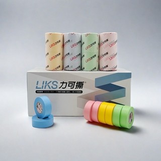 【LIKS】力可撕 201Y 和紙膠帶 台灣製造 美紋膠帶 烤漆 遮蔽 油漆 可取代菊水701【銷量冠軍】