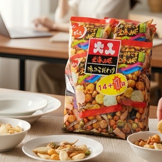 健康本味 傳六 天六 北海之味綜合豆果子15袋 日本零食 豆果子 日本米果