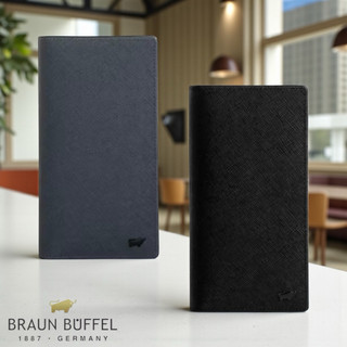 *【寧寧精品】台中35年老店 BRAUN BUFFEL 德國小金牛皮夾 洛菲諾 真皮長夾 BF347-301 男長夾區