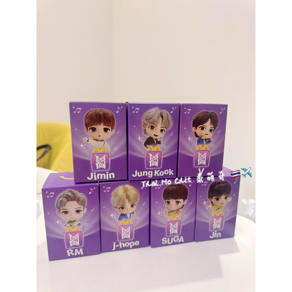 ⭐️泰國親帶回💜限量現貨🇹🇭2025泰國麥當勞BTS TinyTan 聯名公仔💛Throwback 泰版紫色版🇹🇭💜防彈