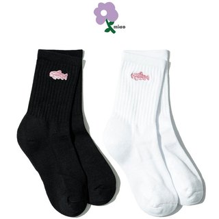 JKS AGILITY MC45 SALMON RIBBED SOCKS 女版 粉紅鮭魚 中筒襪 / 小腿襪 (二色)