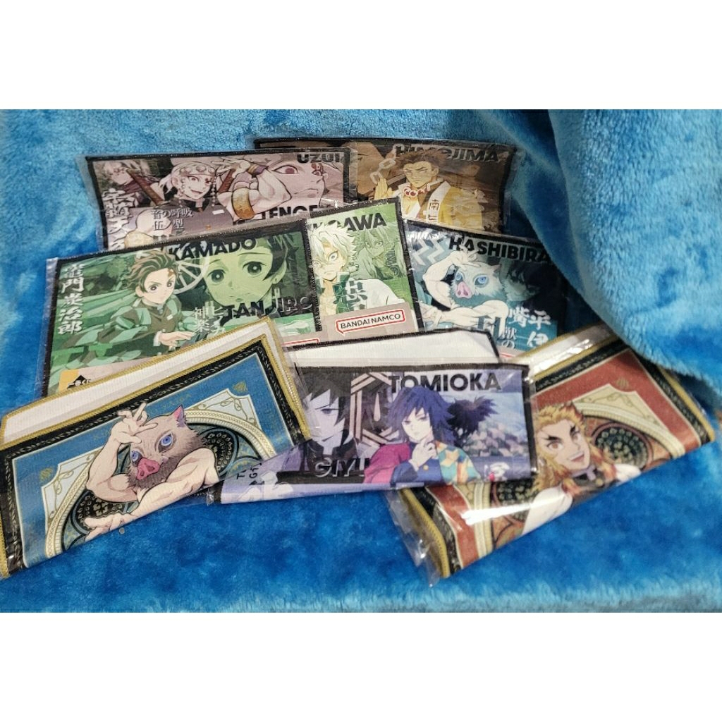 全新現貨 日版 鬼滅之刃 各角色 前往刀匠村 一番賞 小賞 E。F賞 毛巾 手帕 小方巾 抹布 手巾 音柱 炎柱 碳次郎