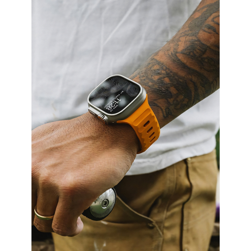 台灣出貨 液態矽膠錶帶 防水錶帶 運動透氣 適用 Apple Watch錶帶 10 9 8 7 6 SE3 Ultra3