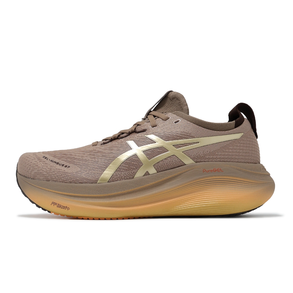 Asics 慢跑鞋 GEL-Nimbus 27 Luxe 男鞋 棕 白金系列 亞瑟士 [ACS] 1011C030020