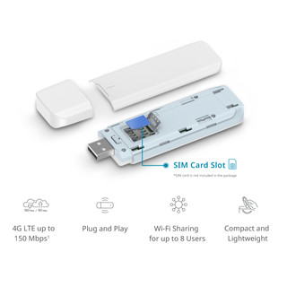 尾牙優惠D-Link DWM-222W 4G LTE AX300 Wi-Fi 6 USB 行動網路卡(USB2.0介面