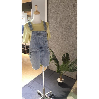 全新專櫃sisjeans 俏皮可愛牛仔連身短褲L