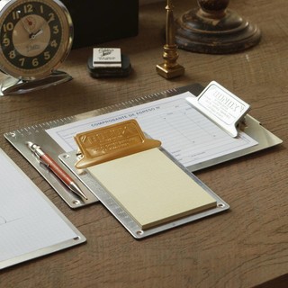 【DULTON】METAL CLIPBOARD 金屬質感 刻度夾板 A4/A5/A6｜真鍮/鋁製 多尺寸可選 風格文具