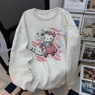【隔日到店】帽t 刷毛帽t 帽踢 kitty衣服 冬季上衣 凱蒂貓 大學t 男生帽t 大學t 女 美式帽t 長袖上衣女
