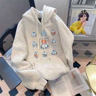 醜魚 帽T 女 帽踢 連帽 加絨帽t 刷毛 oversize 韓國帽t 寬鬆大學t 重磅帽t 長袖上衣 秋冬上衣 情侶裝