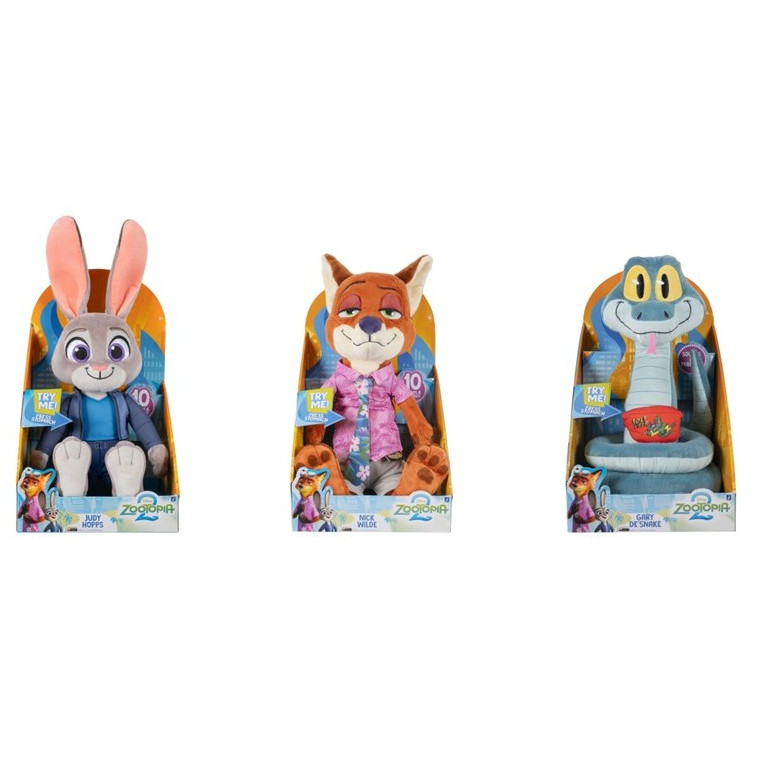 【TF】下周到貨*美國購回 迪士尼 Zootopia 動物方城市 有聲 會說話 兔子茱蒂 狐狸尼克 眼鏡蛇蓋瑞 玩偶