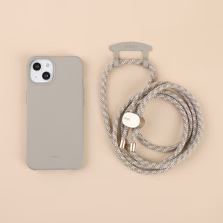 L&H小資女孩👧ARNO M2 'Oatmeal Cream' （手機殼+掛繩) 適用Iphone 15 ProMax