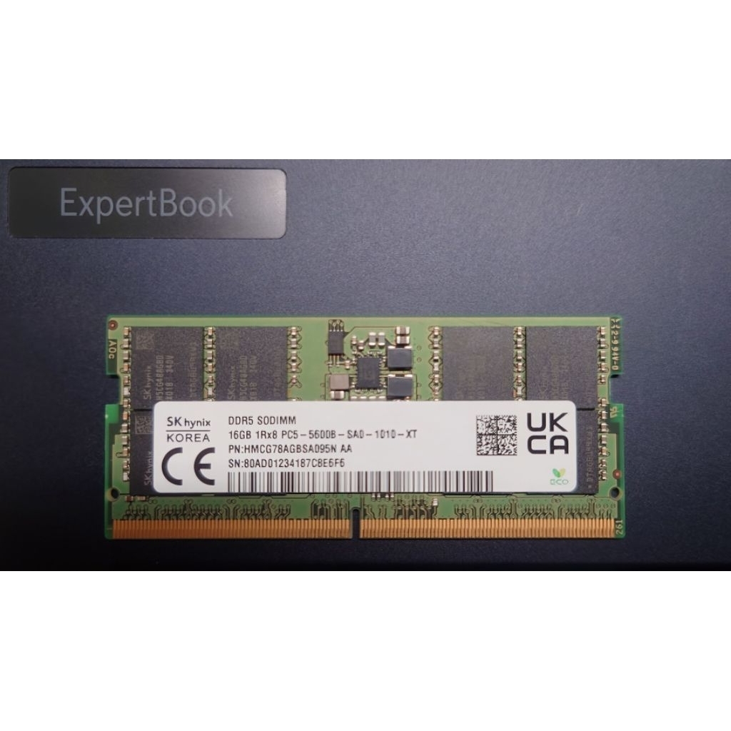 SK hynix 海力士 DDR5 5600 SODIMM 16GB | 筆電拆機品 | 二手九成九新
