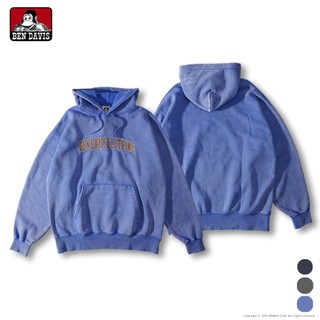 BEN DAVIS ARCH LOGO FADED HOODIE 休閒 學院風 LOGO 刺繡 口袋 水洗 帽T 3色