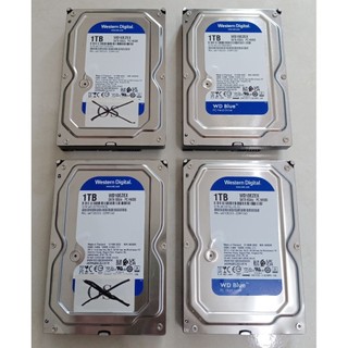 3.5吋 SATA3 傳統內接硬碟 HDD WD 1TB 藍標(64M/7200轉/WD10EZEX)拆機 使用時數極低