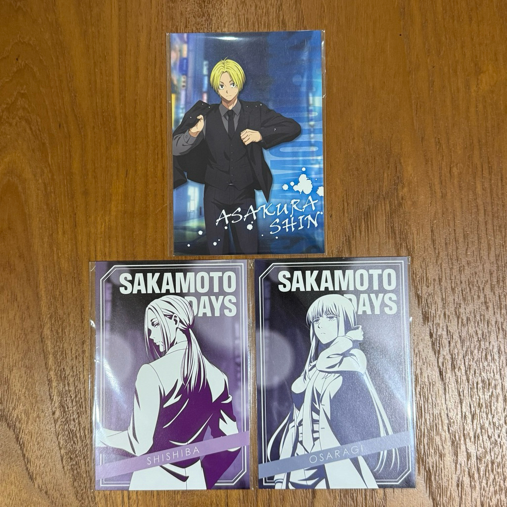 SAKAMOTO DAYS 坂本日常 朝倉新 大佛 神神廻 神神迴 夜雨 黑西裝 特典 明信片