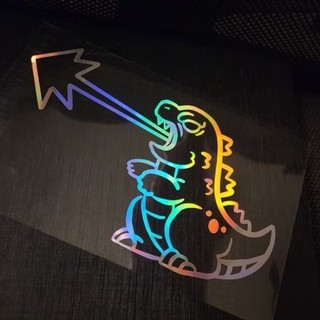 🔥哥吉拉 車貼 機車貼紙 汽車貼紙 防水 反光貼紙 GODZILLA Q版 怪獸 恐龍 怒 安全帽貼 遮痕 行李箱貼紙
