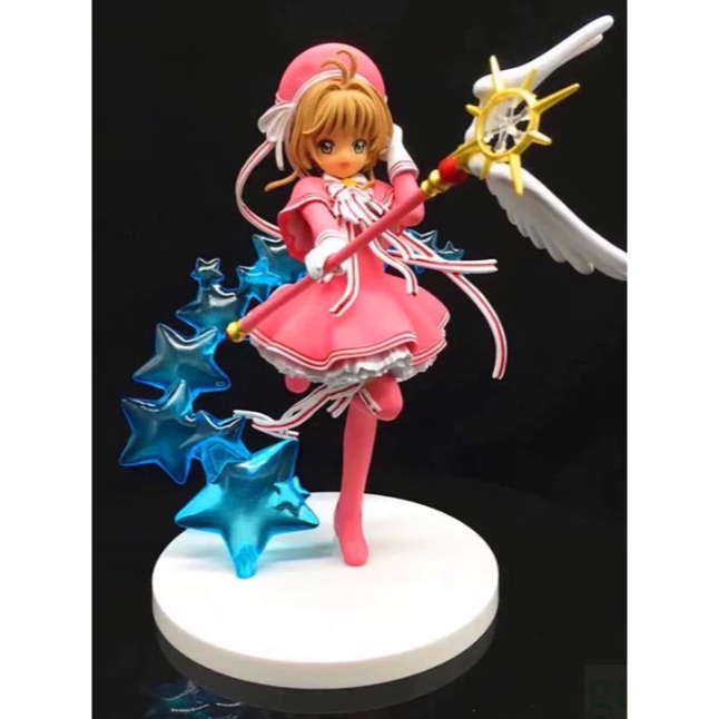 出清模型【庫洛魔法使】 櫻 木之本櫻 粉色 武裝 庫洛魔法使