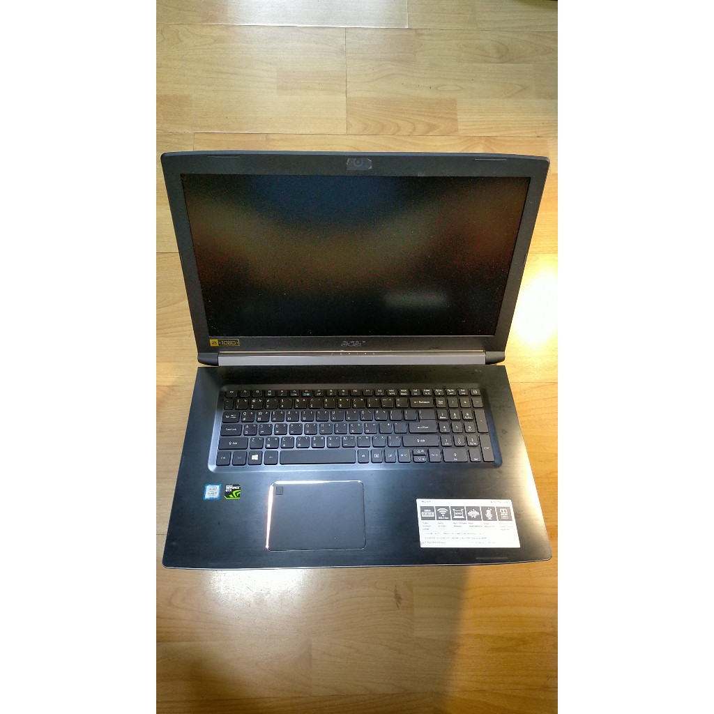 K.故障筆記型電腦- Acer 宏碁 N17C3 I7-7700HQ GTX1060 6G 128SSD直購價3880