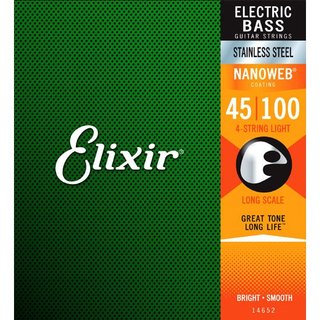 Elixir 貝斯4弦 14652 Nanoweb 45-100 【丞音樂器】