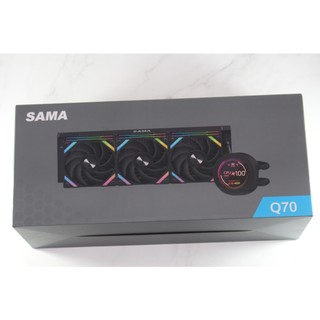 先馬 SAMA Q70 BK 360水冷/2.8吋磁吸液晶(附外接套件)/LCP扇葉/厚:5.5