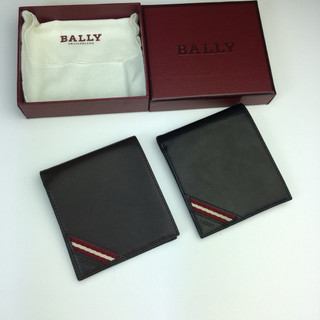 BALLY 經典時尚牛皮錢夾 卡夾 中夾 黑色