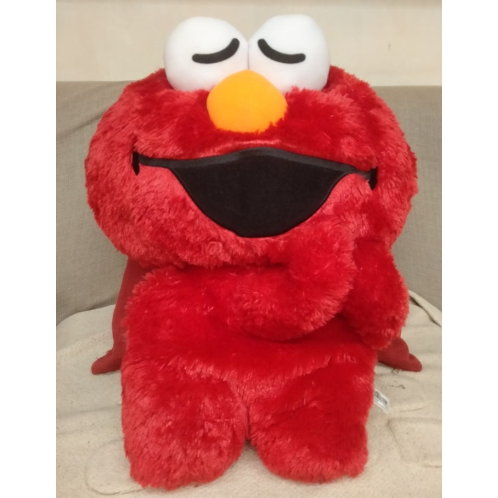 【現貨】 巨無霸 芝麻街 艾蒙 Elmo 餅乾怪獸 藍色怪獸伯特恩尼黃色大鳥奧斯卡無 娃娃 玩偶 艾蒙娃娃 餅乾怪獸娃娃
