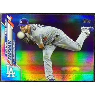 棒球 球員卡 Clayton Kershaw 2020 Topps Update Rainbow Foil 亮面