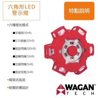 WAGAN 六角形LED警示燈