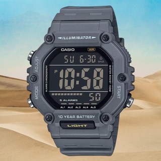 錶流行 CASIO (AE-1600H-8B) 大顯示器 防水100米數位電子錶 當兵 運動 休閒