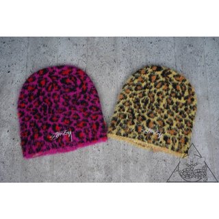 【HYDRA】Stussy Leopard Pattern Beanie 豹紋 刺繡 毛帽 冷帽【SUY120】