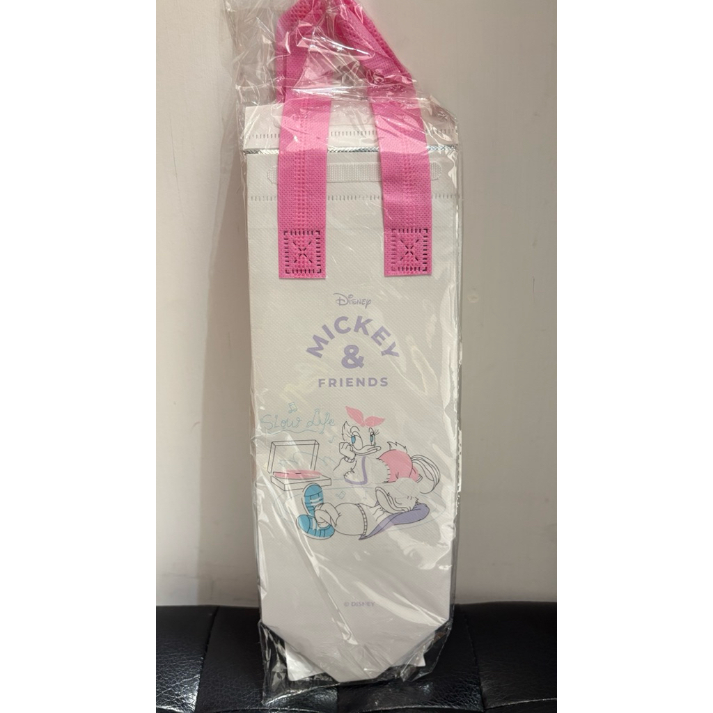 迪士尼系列環保保冷袋 奇奇蒂蒂 唐老鴨黛絲鴨粉紅色提袋