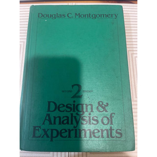 Design and Analysis of Experiments 2e