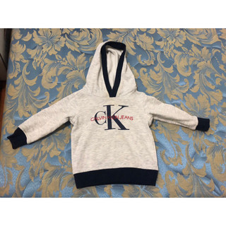二手 CALVIN KLEIN JEANS 兒童 刷毛 長袖 帽T 12M 童裝