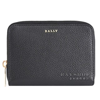 睿鈞國際精品 BALLY 6234154 ZELDA 銀LOGO拉鍊零錢中夾.黑 現貨